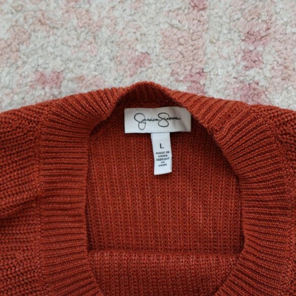 Rust Orange Knit Sweater - Picture 4 of 4